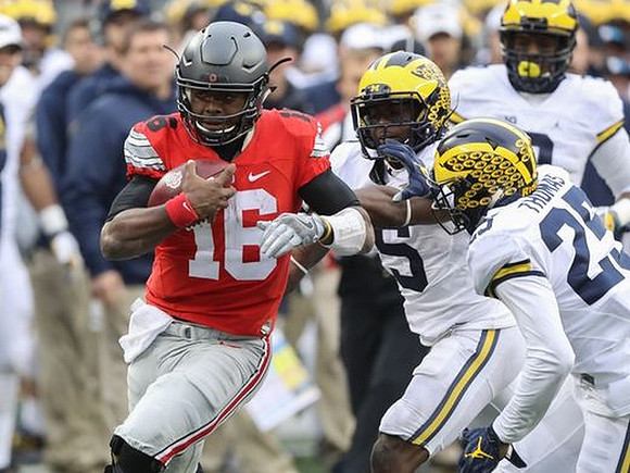 Jabrill Peppers (5) and Dymonte Thomas (25)