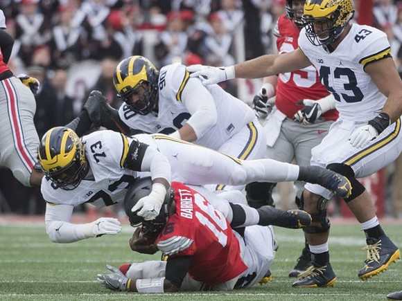 Maurice Hurst (73), Bryan Mone (90), and Chris Wormley (43)