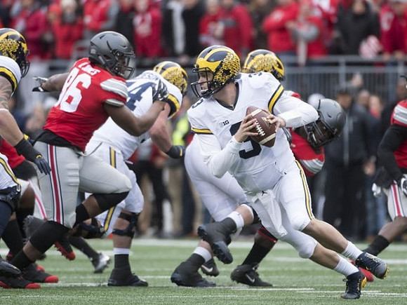 Ben Bredeson (74) and Wilton Speight (3)