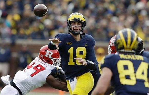 Brandon Peters (18) and Sean McKeon (84)