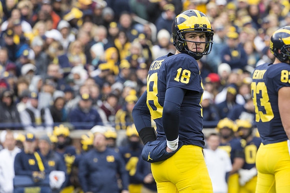 Brandon Peters (18) and Zach Gentry (83)