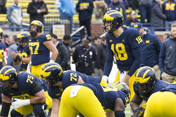 Jon Runyan Jr. (75), Stephen Spanellis (72), and Brandon Peters (18)