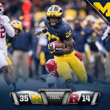 Karan Higdon (22)
