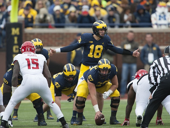 Michael Onwenu (50), Ben Mason (42), Brandon Peters (18), and Patrick Kugler (57)