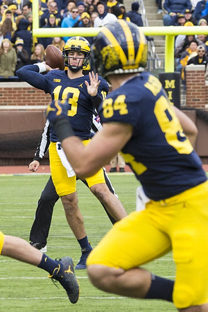 Brandon Peters (18) and Sean McKeon (84)