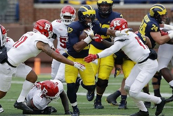 Chris Evans (12), Juwann Bushell-Beatty (76), and Ben Bredeson (74)