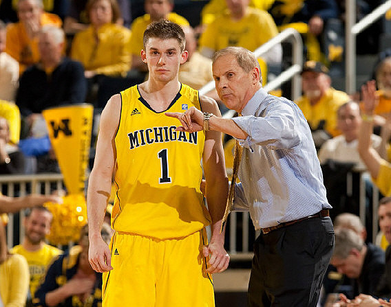Stu Douglass (1) and John Beilein