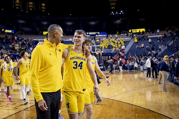 Dug McDaniel (0), Terrance Williams II (5), Juwan Howard, and Jackson Selvala (34)
