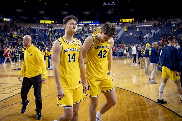 Ian Burns (14) and Will Tschetter (42)