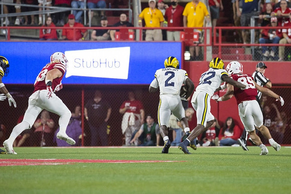 Brad Hawkins (2) and Gemon Green (22)
