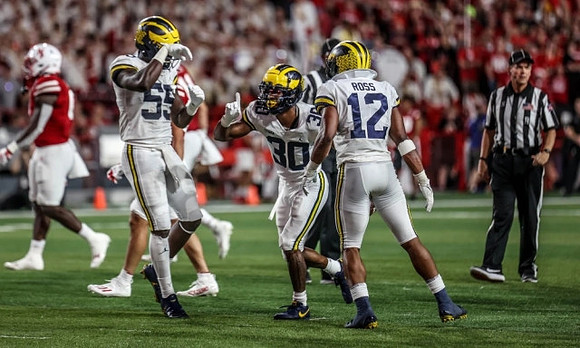 David Ojabo (55), Daxton Hill (30), and Josh Ross (12)