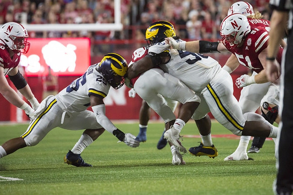 Junior Colson (25) and Mazi Smith (58)