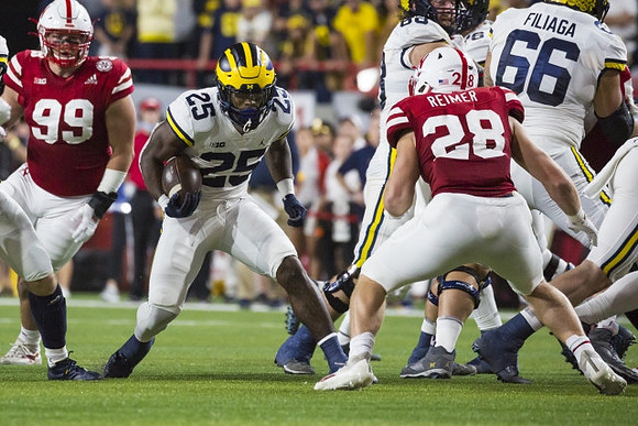Hassan Haskins (25), Andrew Vastardis (68), and Chuck Filiaga (66)