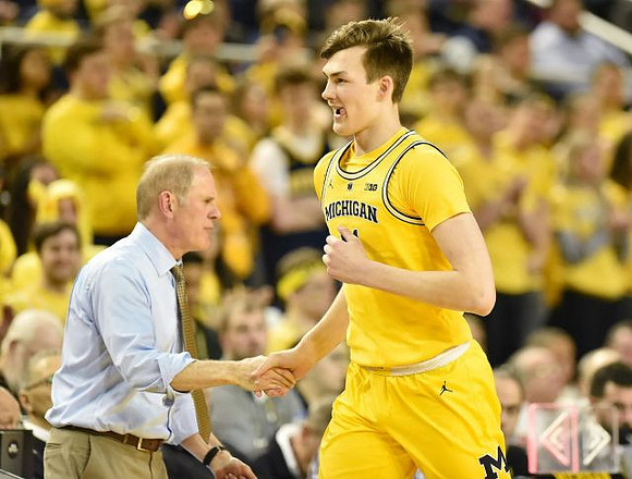 John Beilein and Colin Castleton (11)