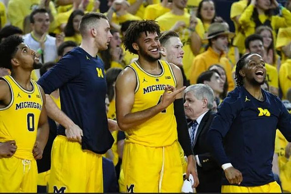 David DeJulius (0), Austin Davis (51), Isaiah Livers (4), and Zavier Simpson (3)