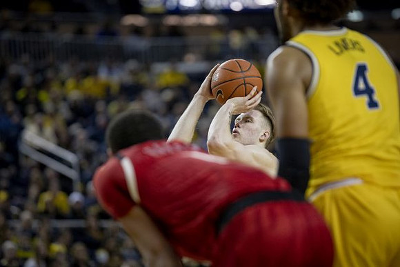 Ignas Brazdeikis (13) and Isaiah Livers (4)