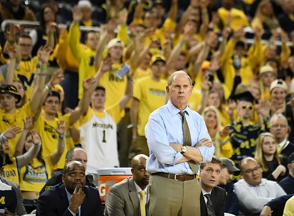 Deandre Haynes, Saddi Washington, John Beilein, and Luke Yaklich