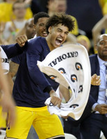 Jordan Poole (2) and Charles Matthews (1)