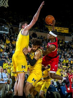 Jon Teske (15) and Isaiah Livers (4)