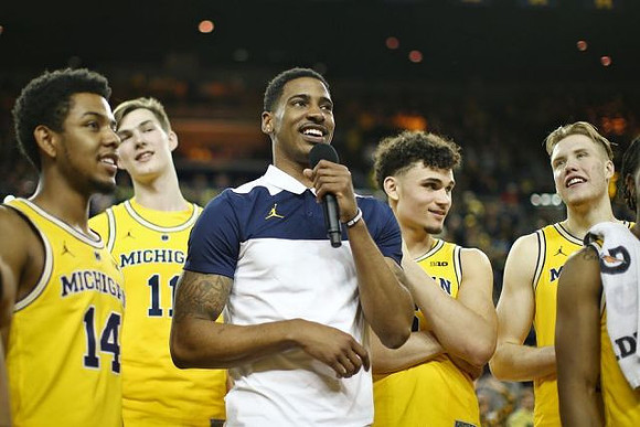 Rico Ozuna-Harrison (14), Colin Castleton (11), Charles Matthews (1), Adrien Nunez (5), and Ignas Brazdeikis (13)
