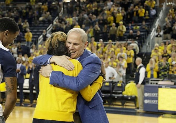 Charles Matthews (1) and John Beilein