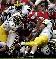 Pierre Woods (99), LaMarr Woodley (56), Jeremy Van Alstyne (50), Gabe Watson (78), and Pat Massey (94)