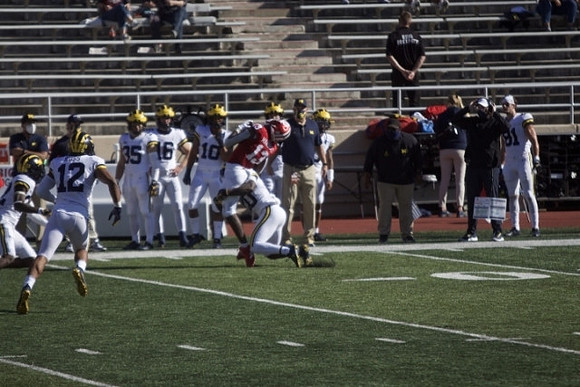 Josh Ross (12) and Brad Hawkins (20)