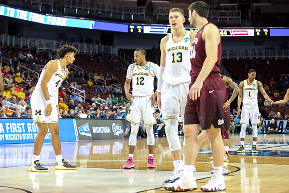 Isaiah Livers (4), Muhammad-Ali Abdur-Rahkman (12), Moritz Wagner (13), and Charles Matthews (1)