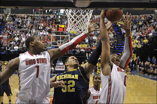 Stu Douglass (1) and Jordan Morgan (52)