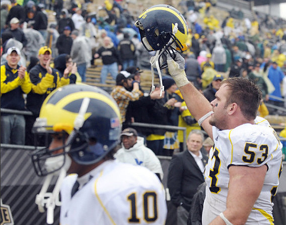 Jeremy Gallon (10) and Ryan Van Bergen (53)
