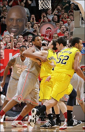 Stu Douglass (1) and Jordan Morgan (52)