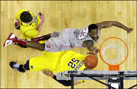 Evan Smotrycz (23) and Jordan Morgan (52)