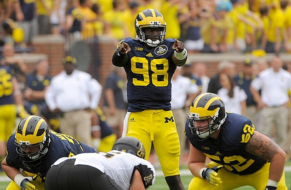 Erik Magnuson (78), Devin Gardner (98), and Mason Cole (52)