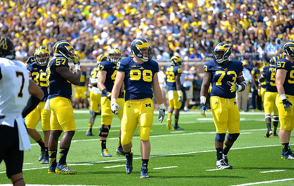 Joe Bolden (35), Frank Clark (57), Matthew Godin (99), Maurice Hurst (73), and Brennen Beyer (97)