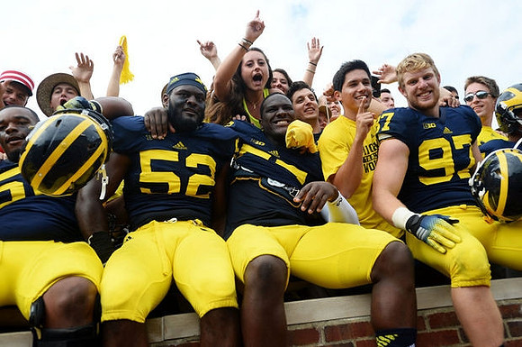 Royce Jenkins-Stone (52), Frank Clark (57), and Brennen Beyer (97)