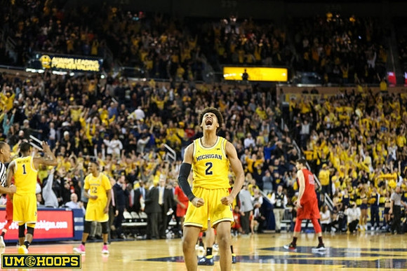 Jordan Poole (2), Muhammad-Ali Abdur-Rahkman (12), and Charles Matthews (1)
