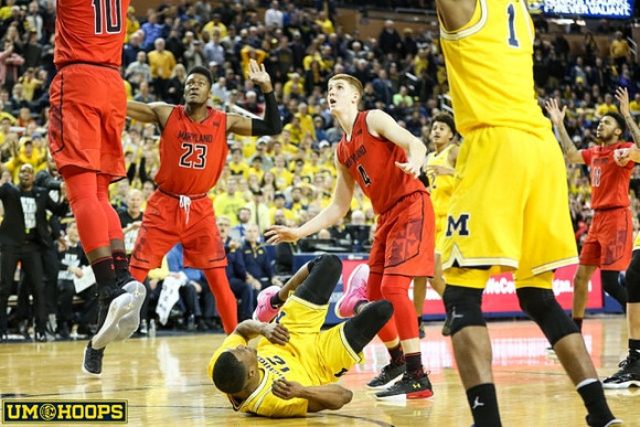 Muhammad-Ali Abdur-Rahkman (12), Jordan Poole (2), and Charles Matthews (1)