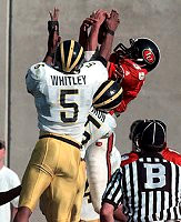 James Whitley (5), DeWayne Patmon (15), and Tommy Hendricks (41)