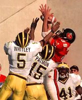 James Whitley (5), DeWayne Patmon (15), and Tommy Hendricks (41)