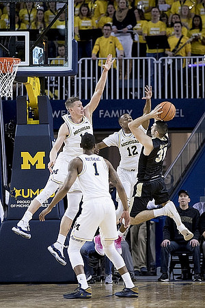 Moritz Wagner (13), Charles Matthews (1), and Muhammad-Ali Abdur-Rahkman (12)