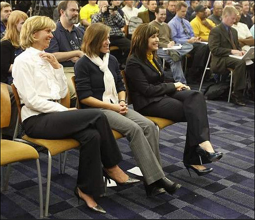 Laura Hoke, Kelly Hoke, and Jan Brandon
