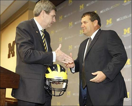 David Brandon and Brady Hoke