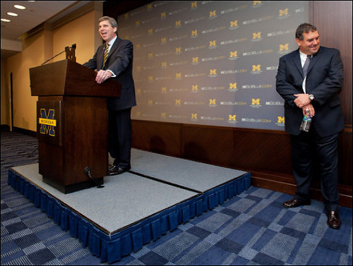 David Brandon and Brady Hoke
