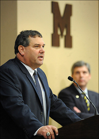 Brady Hoke and David Brandon