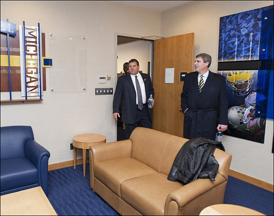 Brady Hoke and David Brandon