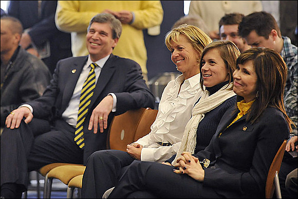 David Brandon, Laura Hoke, Kelly Hoke, and Jan Brandon