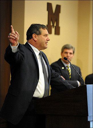 Brady Hoke and David Brandon