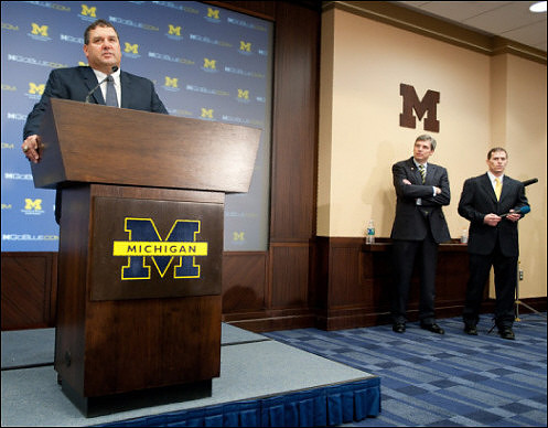 Brady Hoke and David Brandon