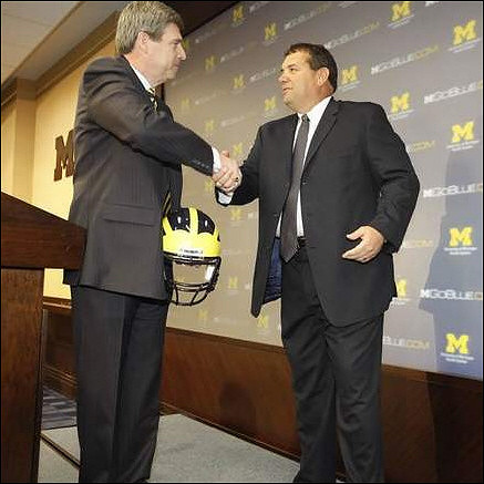 David Brandon and Brady Hoke