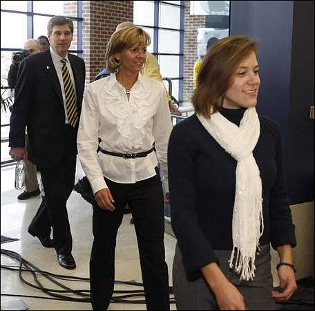 David Brandon, Laura Hoke, and Kelly Hoke